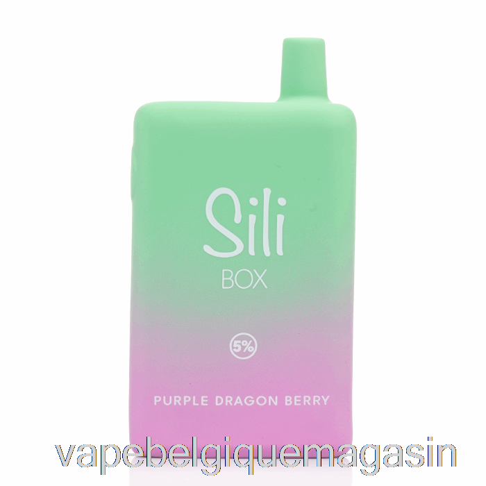 Vape Belgique Sili Box 6000 Jetable Violet Dragon Berry